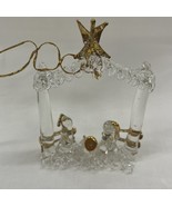 Vintage Spun Glass Nativity Ornament by Matrix Christmas Traditions Ben ... - $7.87