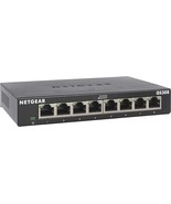 8 Port Gigabit Ethernet Unmanaged Switch GS308 Home Network Hub Office E... - $46.66