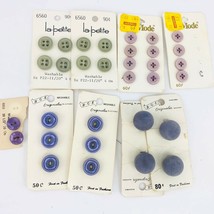 Vintage Sewing Buttons Lot 28  BGE LeMode Costume Makers LaPetite Purple Violet - £15.97 GBP