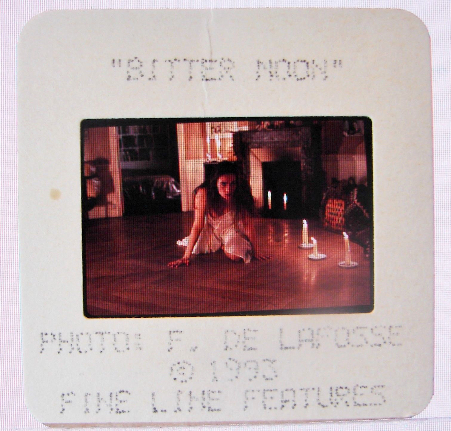1993 BITTER MOON Movie 35mm COLOR SLIDE Kristin Scott Thomas F. De Lafos... - $6.95