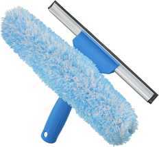 Unger Professional 10&quot; Window Cleaning Tool: 2-In-1 Microfiber Scrubber and Sque - £18.66 GBP