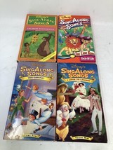 Disney Sing A Long Songs VHS Lot Of 4 - Lion King Mary Poppins Jungle Book Pan - £18.49 GBP