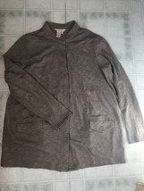 The Territory Ahead Women&#39;s Sz XL Tan Button Front utility Coat Jacket - £50.53 GBP
