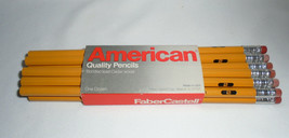 Vintage Faber Castell Pencils No. 2 Bonded Lead Cedar Wood Made USA - £7.78 GBP