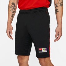 Nike FC Joga Bonito Soccer Shorts Ronaldinho Ronaldo Brazil Black Red Me... - £38.14 GBP