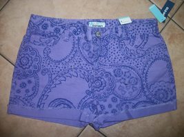 girls shorts size 16 Old Navy Brand new with tags purple floral design - £18.08 GBP