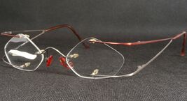 Vintage LOCCO STARS B C.3 Marron / Gris Unique Rare de Luxe Lunettes 40-20-142mm - $174.54