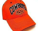National Cap Captain Oklahoma State Cowboys Text Logo Orange Curved Bill... - $23.47