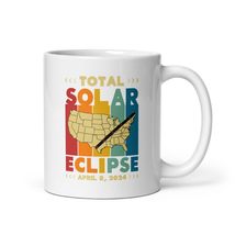 Solar Eclipse 2024 Coffee Mug Path Of Totality April 8 Vintage Graphic Design - £13.36 GBP+