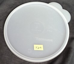 T27 Tupperware Replacement Round Butterfly Tab Lid - Clear Colorless - 6&quot; - $7.84