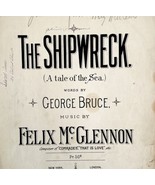 The Shipwreck A Tale Of The Sea 1894 Sheet Music Victorian McGlennon DWHH2 - £79.00 GBP