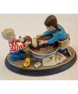 Norman Rockwell Splish Splash Figurine Rhodes Studio Age of Wonder Colle... - €8,51 EUR