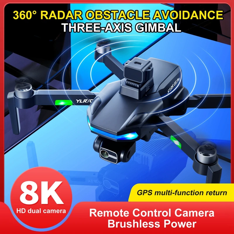 G135 Pro Mini Drone 4k HD Camera Gps Rc Dron Radio Control Quadcopter Remo - £199.10 GBP+