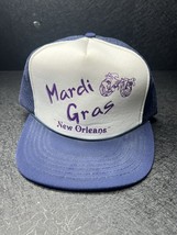 Vintage 90s Mardi Gras New Orleans Snapback Trucked Foam Hat/Cap One Size VTG - £17.68 GBP