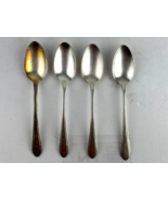 Holmes &amp; Edwards IS Inlaid Silverplate Teaspoons with flora pattern Set ... - $19.16 CAD