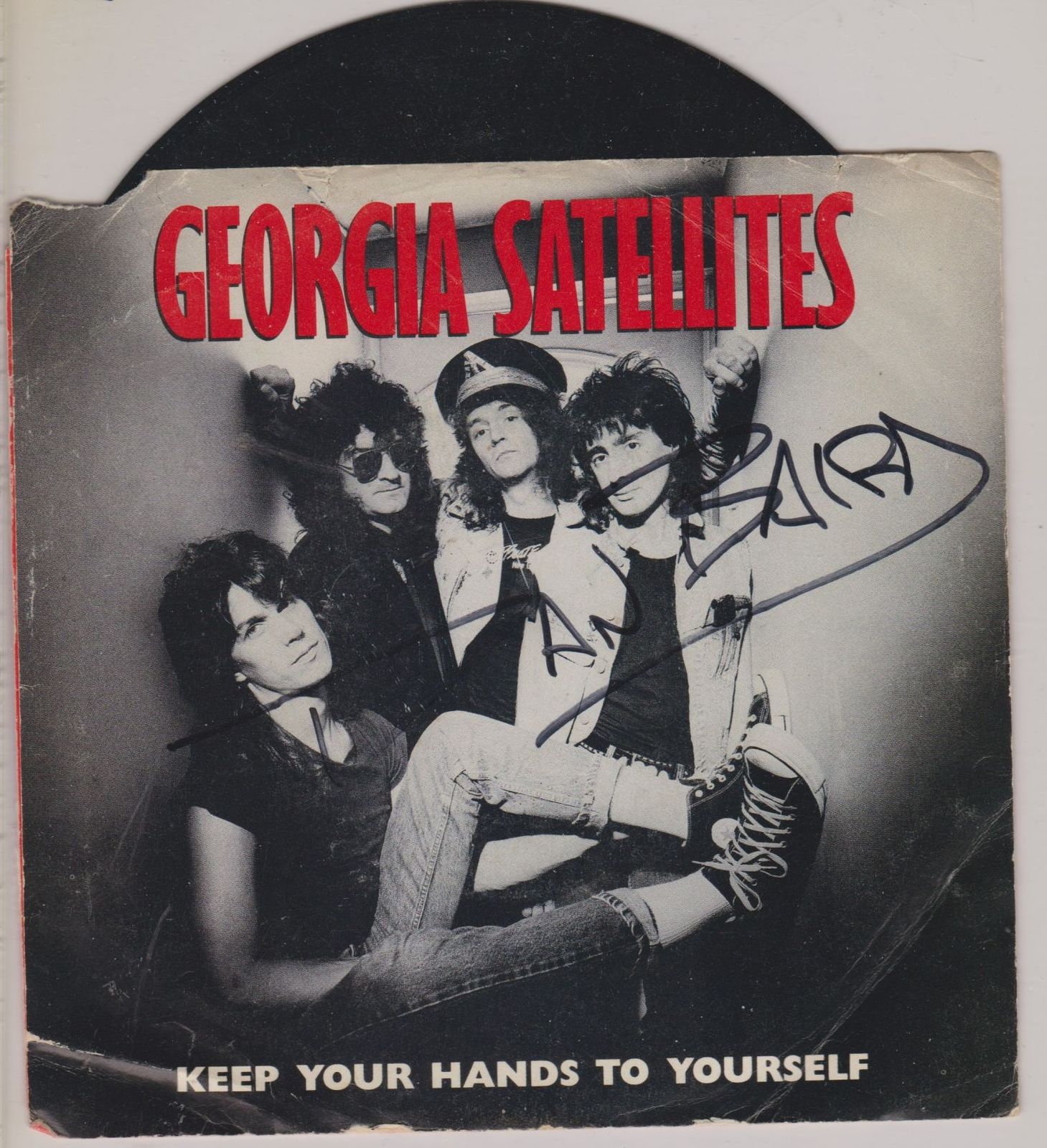 Dan Baird Signed Autographed Vintage &quot;Georgia Satellites&quot; 45 RPM Record ... - $19.99