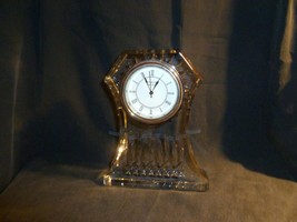Waterford - Crystal Lismore Mantle Desk Clock 6 3/4&quot; - £35.02 GBP