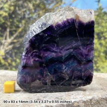 Fluorite slice spiritual healing crystal mineral stone, genuine - $36.03