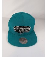 Rare Authentic San Antonio Spurs Mitchell &amp; Ness Snapback Hat Teal Brand... - €22,41 EUR