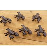 6 Crawfish Figures Cast Iron Louisiana Crawdad Paperweight Lobster Cajun... - €21,87 EUR