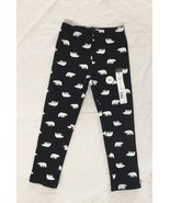 Okie Dokie Little Girls Polar Bear Black Fleece Lined Leggings 4T New W/T - $19.33 CAD