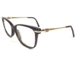 Chopard Eyeglasses Frames VCH215S 0VAA 23KT Gold Plated Brown Cat Eye 54... - $186.79