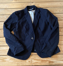 H&amp;M Women’s Button Front Blazer Jacket Size 10 Black Sf2 - £13.85 GBP
