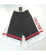 Nike Men ELITE Basketball Shorts - CV4888 - Black White 011 - Size M - NWT - $29.95