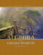 Algebra for College Students (5th Edition) (MathXL Tutorials on CD Serie... - $197.84 MXN