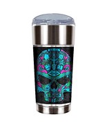 Alchemy Toil N Trouble Skull Ultra Tumbler Hot Cold Stainless Steel 24 o... - £23.73 GBP