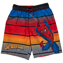 Spider-Man Character Swinging Youth Swim Shorts Multi-Color - £21.22 GBP