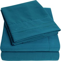 Sweet Home Collection 1500 Supreme Collection Bed Sheet Set ~ King Size Teal - £23.52 GBP