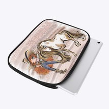 iPad Sleeve - Howdy, Cowgirl and Horse, Red Curly Hair, Blue Eyes - £25.46 GBP