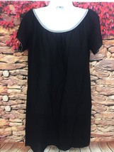 Fabiana Ferreira Alberta Dress Black Mini Dress Black Linen Blend Brazil... - £16.05 GBP