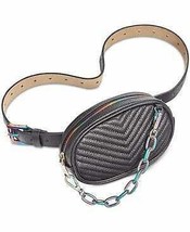 Steve Madden Quilted Oil-Slick Fanny Pack, Size Small - £22.26 GBP