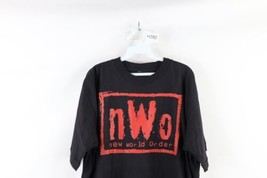 Vintage 90s Mens XL Spell Out New World Order NWO Double Sided Wrestling T-Shirt - £101.06 GBP