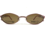 EasyFlip Petite Eyeglasses Frames MOD S2489 30 Red Pink Round Clip Ons 4... - $55.97
