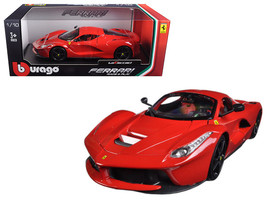 Ferrari LaFerrari F70 Red with Black Wheels 1/18 Diecast Model Car by Bb... - $74.94