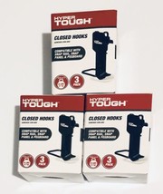 Hyper Tough Closed Hooks 3 Pk-Lot Of 3 Boxes-compatible w/ Snap Rail,panel,peg. - £16.51 GBP