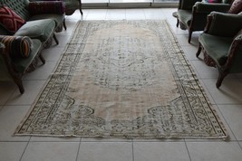 Faded Oushak Rug 9.3x5.7 ft Anatolian Rug Turkish Carpet Boho Floor Rug U16 - £344.42 GBP