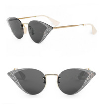 GUCCI Hollywood Forever 0898 Gold Black Crystal Pave Gg0898S 001 Sunglasses - £790.57 GBP