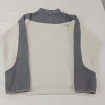 The North Face Full Zip Jacket Women's Size Small White/Gray Zip Pockets AUE3 image 2