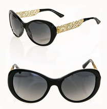 DOLCE &amp; GABBANA Metal Floral Filigree DG4213 Polarized Sunglasses Black 4213 - £243.42 GBP
