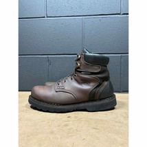 Georgia Boot Brown Leather Work Boots Men’s Sz 8 W - $39.96