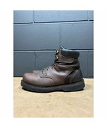 Georgia Boot Brown Leather Work Boots Men’s Sz 8 W - £31.57 GBP