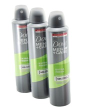 Dove Men+Care Anti-perspirant Exra Fresh 48hr Protection 8.45oz 3 Cans - £19.26 GBP