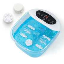 Foot Spa Massager Tub with Removable Pedicure Stone and Massage Beads-Blue - $2,606.33 MXN
