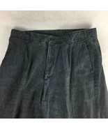 Marzotto Lab Mens Casual Pants Black Side Pockets Zip Fly Flat Front Tro... - $11.99