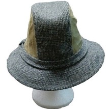 Stetson Hat Wool Suede Trimbly 7 1/2 Checkered Pattern Fully LIned - £40.96 GBP