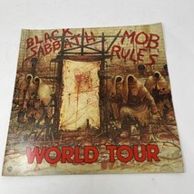 Black Sabbath Mob Rules World tour program Book 1981   Ronnie James Dio - £33.60 GBP